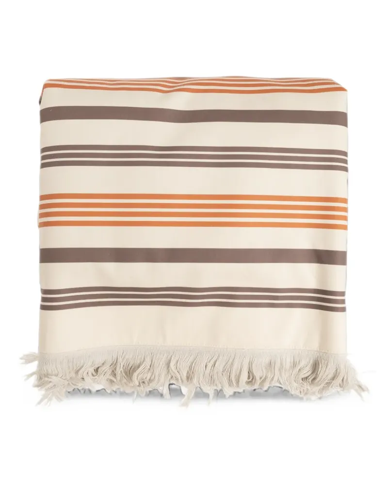 Etro striped paisley beach towel - Nude Nude