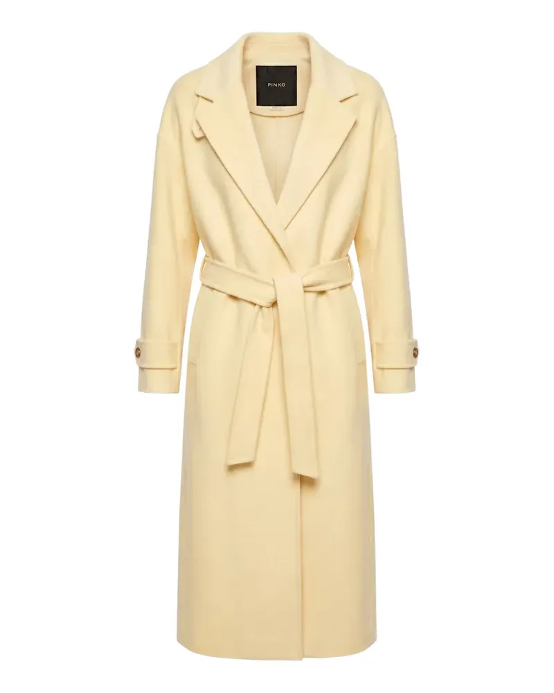 Pinko Casella belted coat - Gelb Gelb