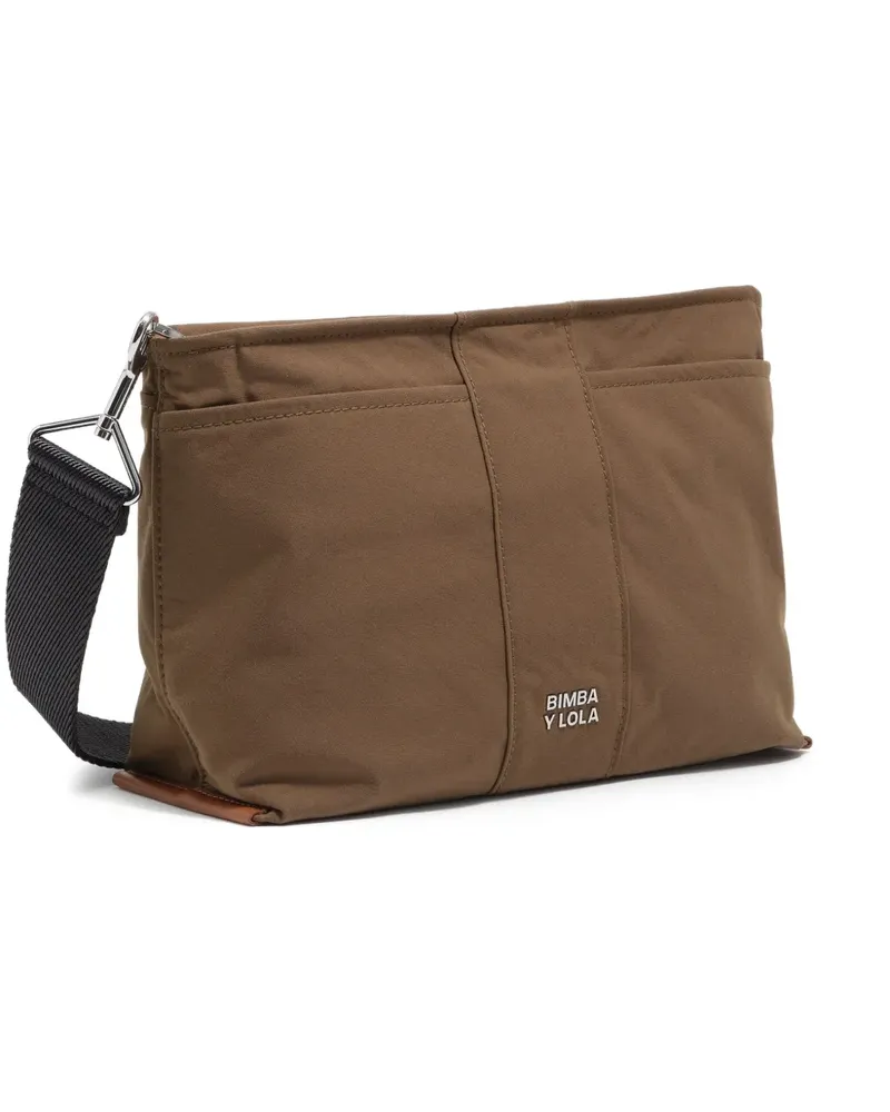 BIMBA Y LOLA Mittelgroße Trapezium Umhängetasche - Braun Braun