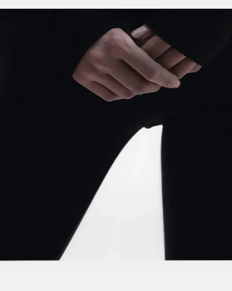 MANURÍ Romy Gold long-sleeved jumpsuit - Schwarz Schwarz