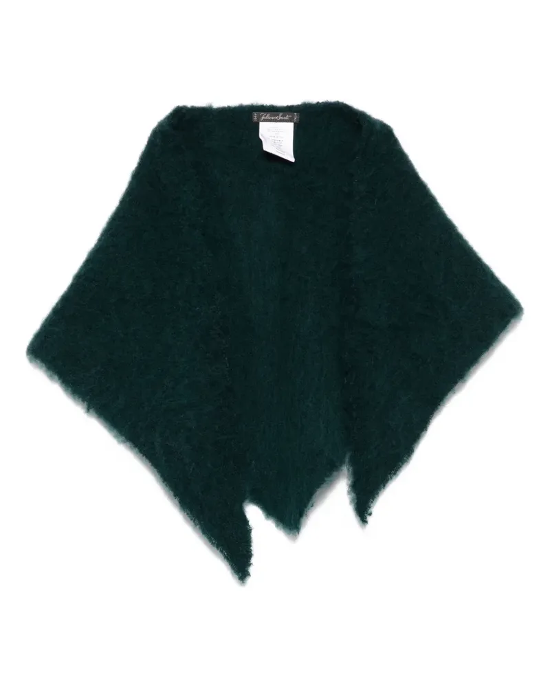 Faliero Sarti frayed scarf - Grün Grün