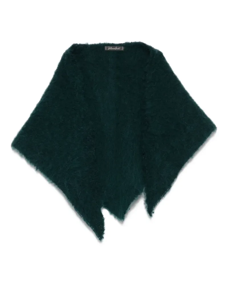 Faliero Sarti Ausgefranster Schal - Grün Grün