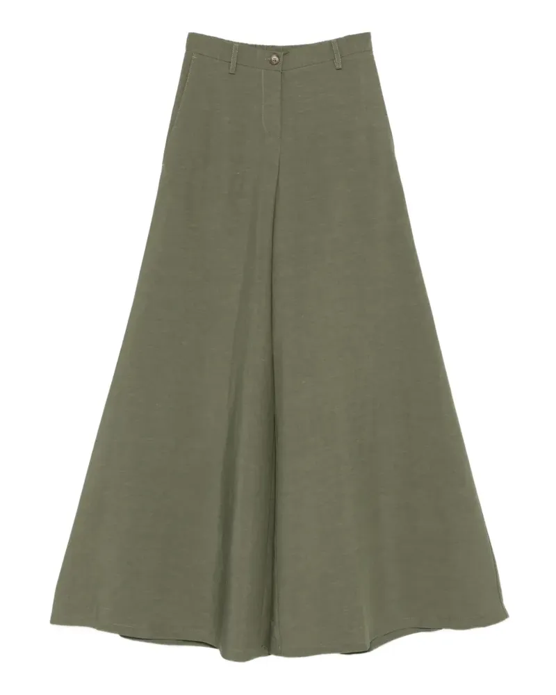 CENERE GB belt-loop palazzo pants - Grün Grün