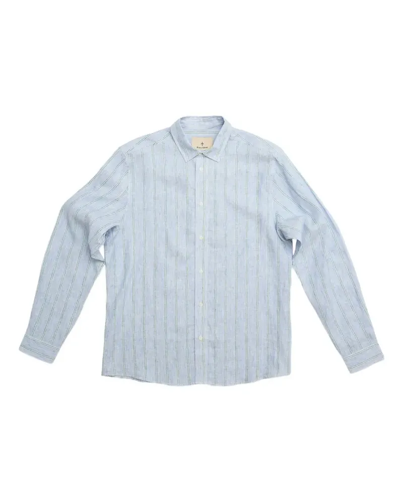 Blue de Gênes Enrico Mida striped shirt - Blau Blau