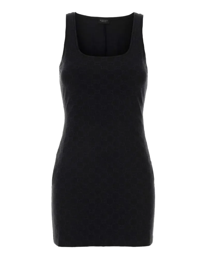 Gucci jacquard jersey mini dress - Schwarz Schwarz