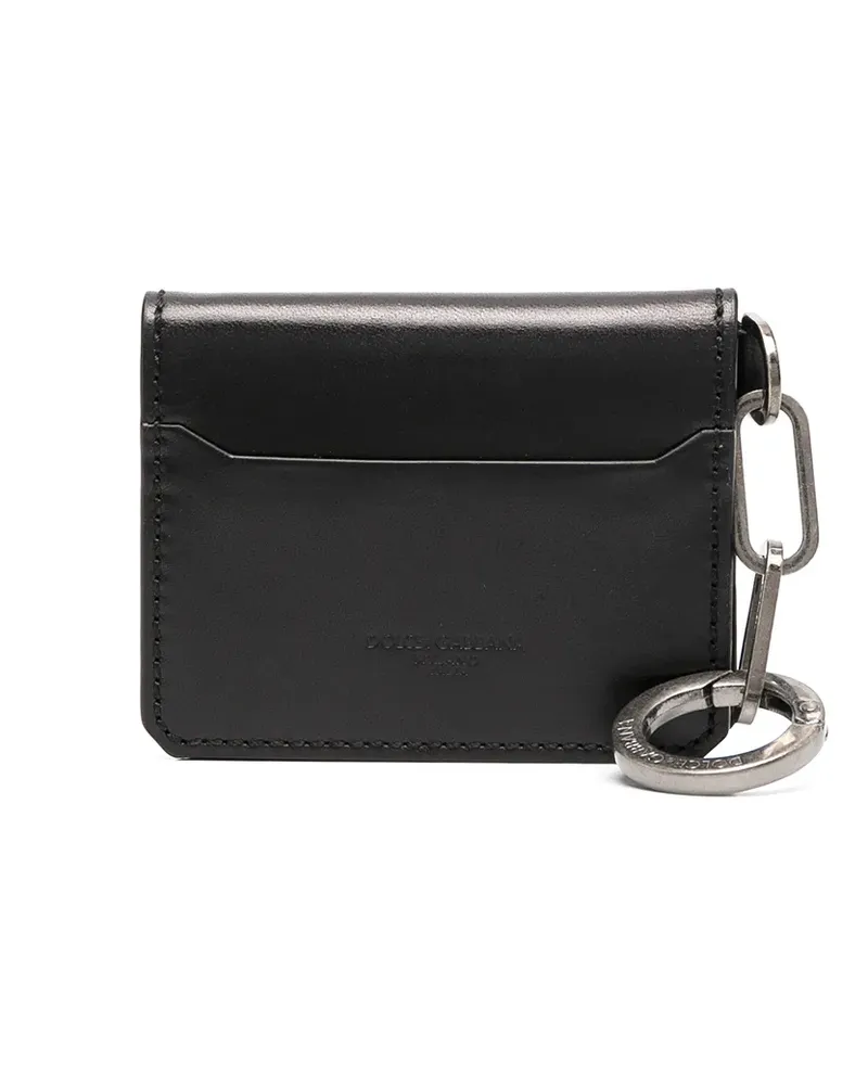 Dolce & Gabbana Kartenetui mit Kette - Schwarz Schwarz