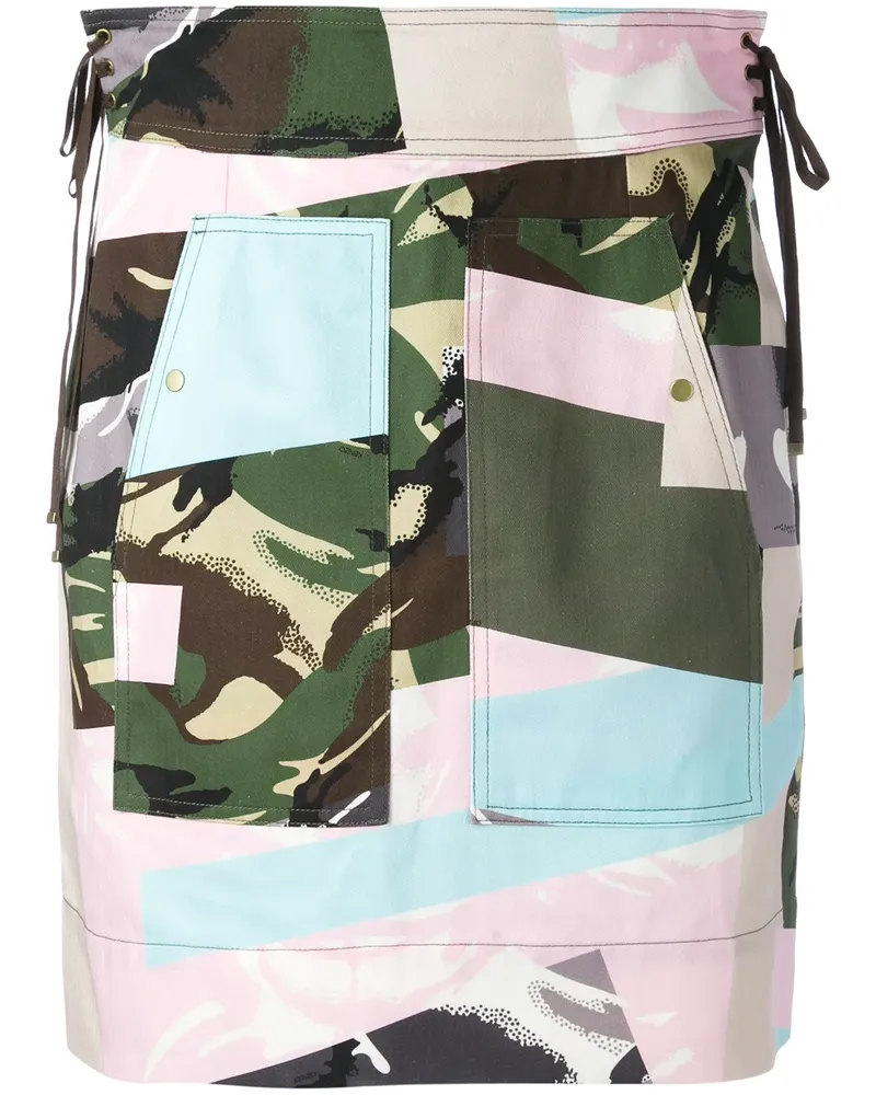 Kenzo Broken Camo' Minirock - Mehrfarbig Mehrfarbig