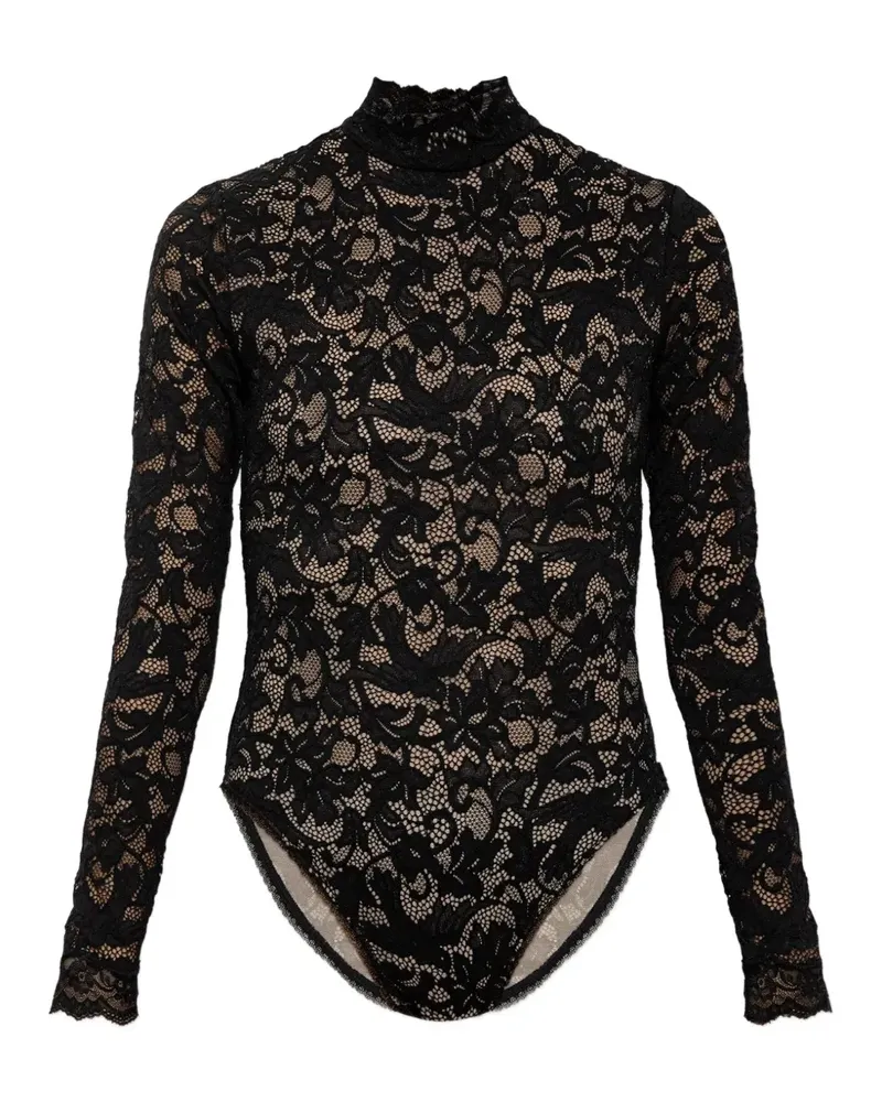 Zimmermann lace long-sleeve bodysuit - Schwarz Schwarz