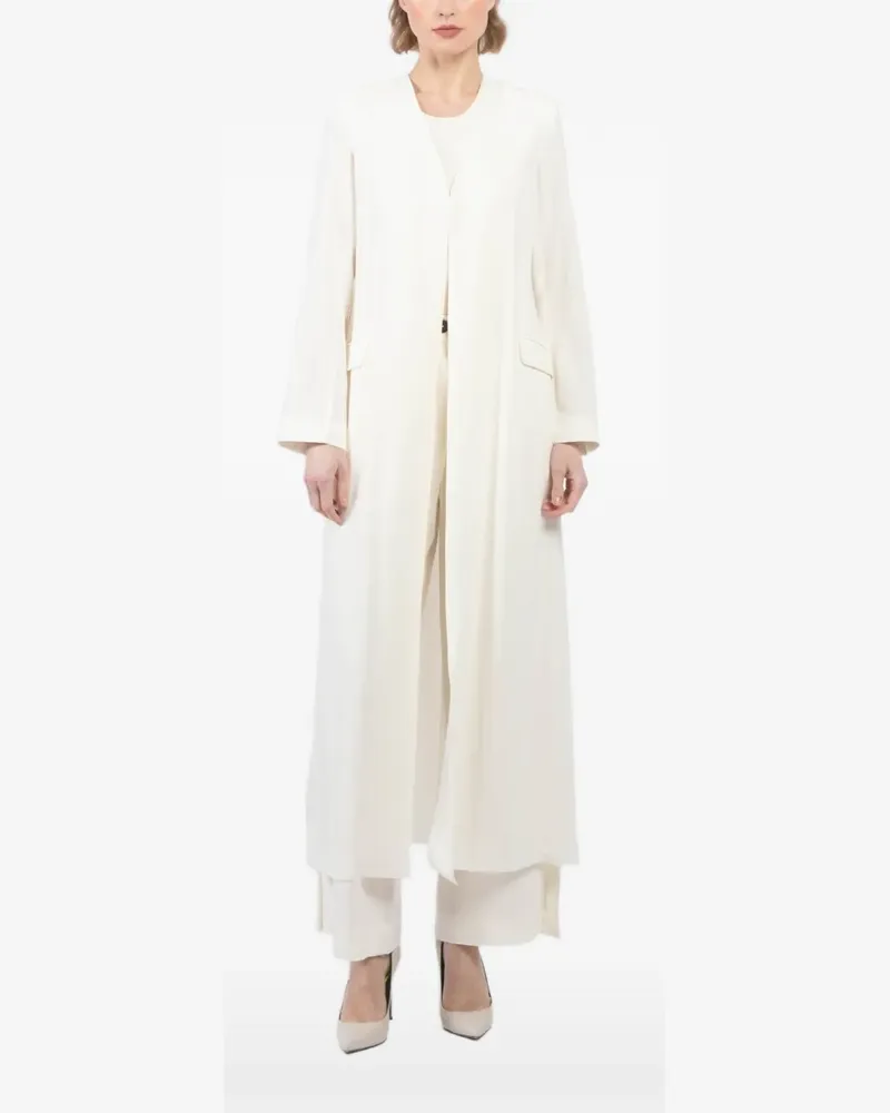 Isabel Benenato pocket coat - Nude Nude