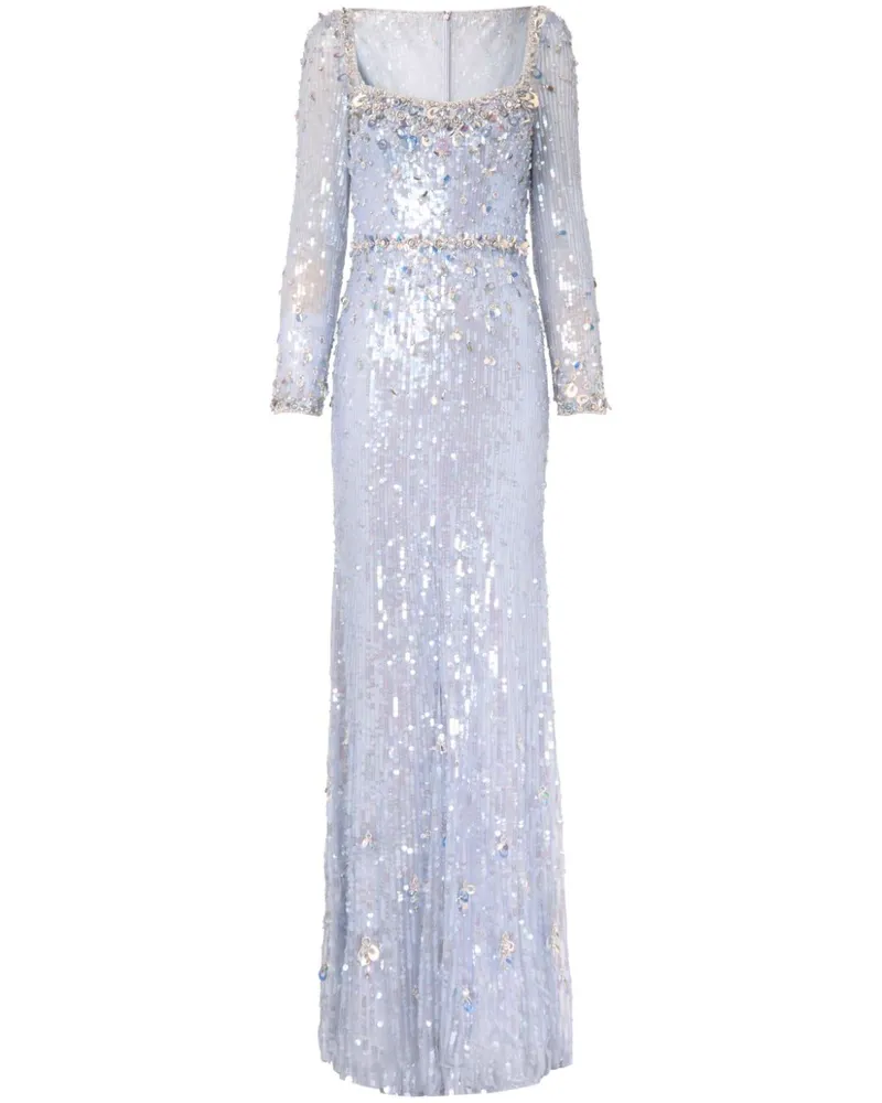 Jenny Packham Kestra Abendkleid - Blau Blau