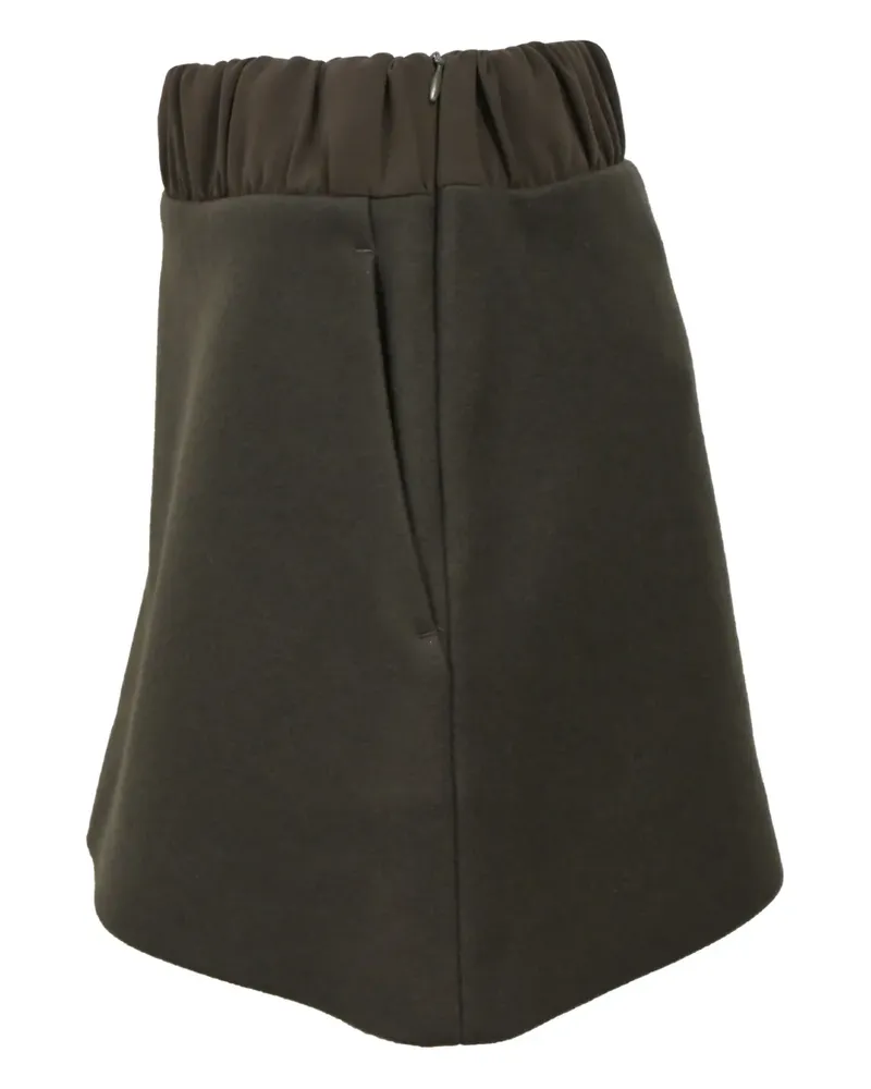 Neil Barrett gartered-waist A-line mini skirt - Grün Grün