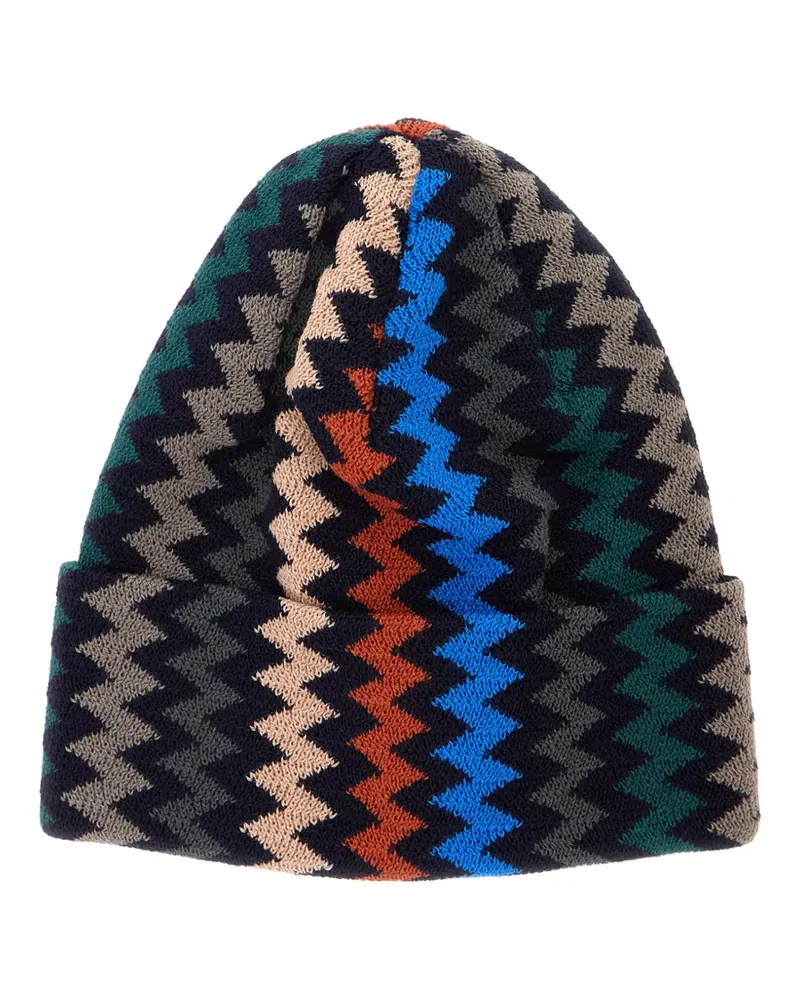 Missoni zigzag-knit beanie hat - Grau Grau