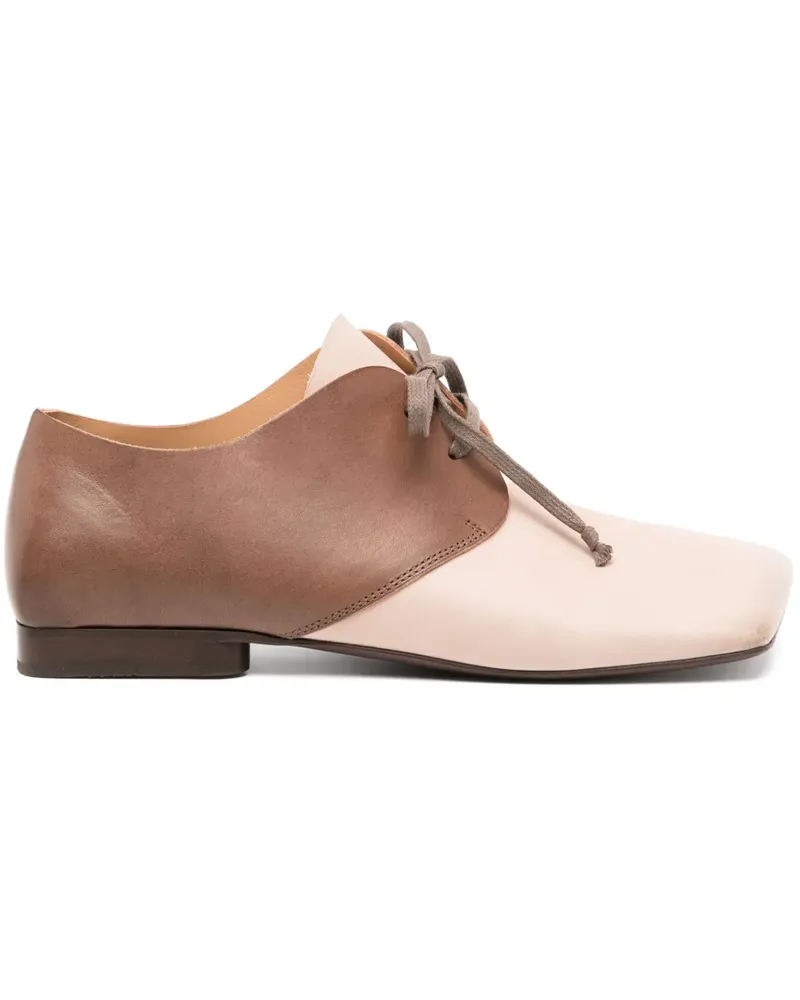 Uma Wang Ballerinas mit eckiger Kappe - Braun Braun