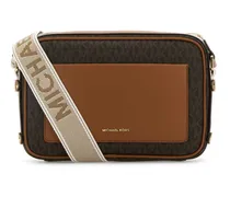 Umhängetasche mit Logo - Braun
