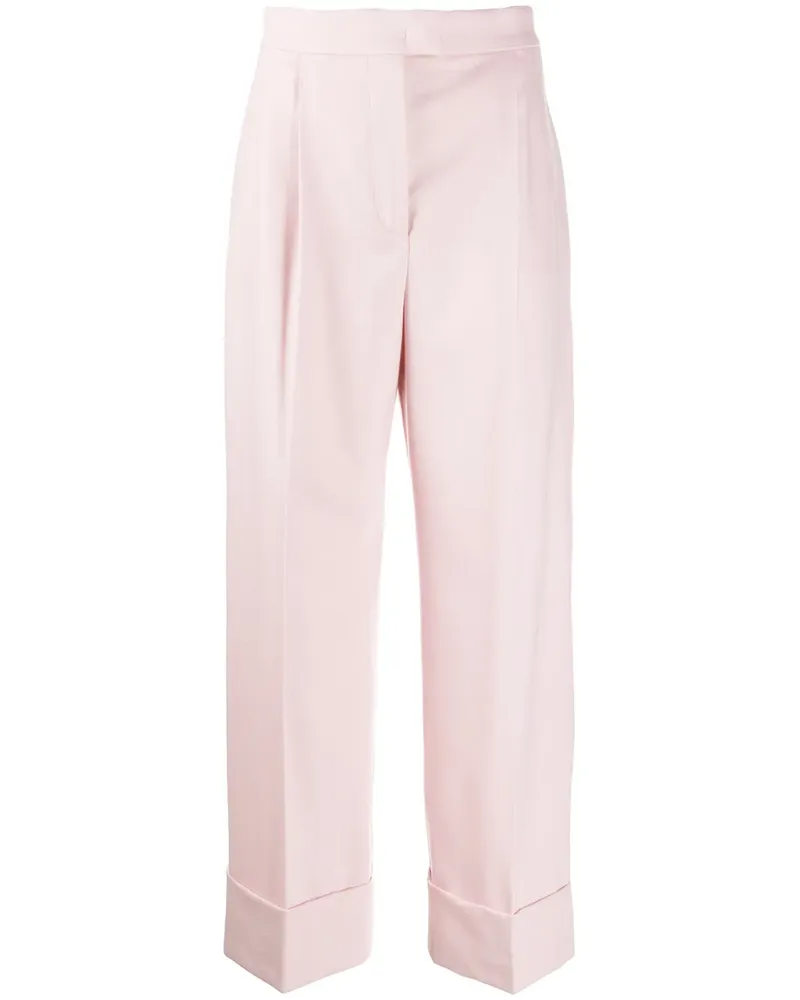 Alberta Ferretti Hoch sitzende Palazzohose - Rosa Rosa
