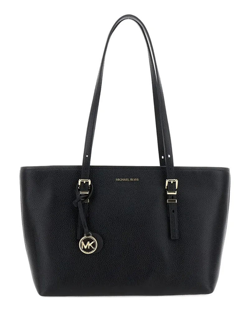 Michael Kors Strukturierte Schultertasche - Schwarz Schwarz