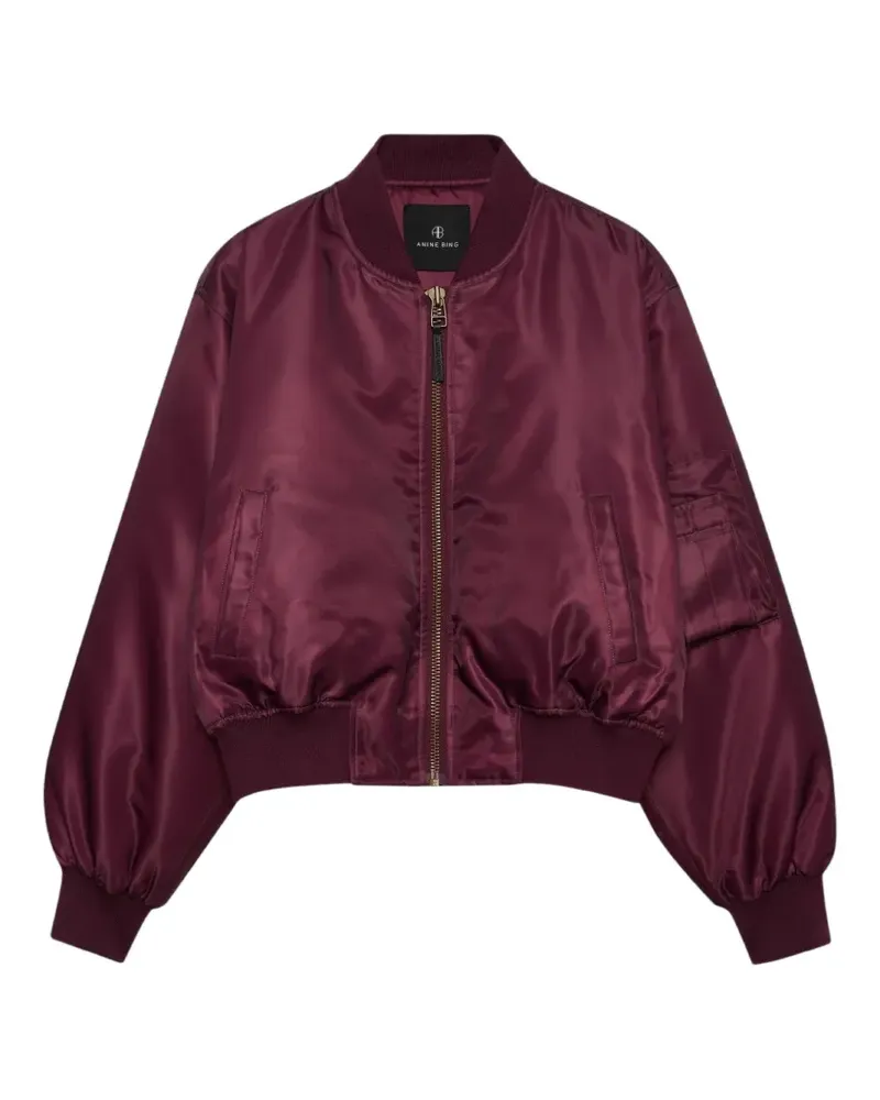 Anine Bing Leon zip-up bomber jacket - Rot Rot