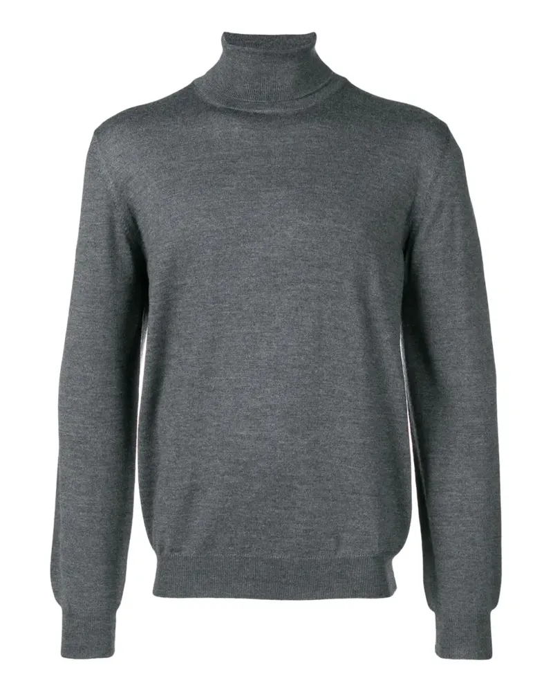 BARBA Klassischer Rollkragenpullover - Grau Grau