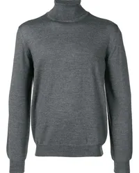 BARBA Klassischer Rollkragenpullover Grau