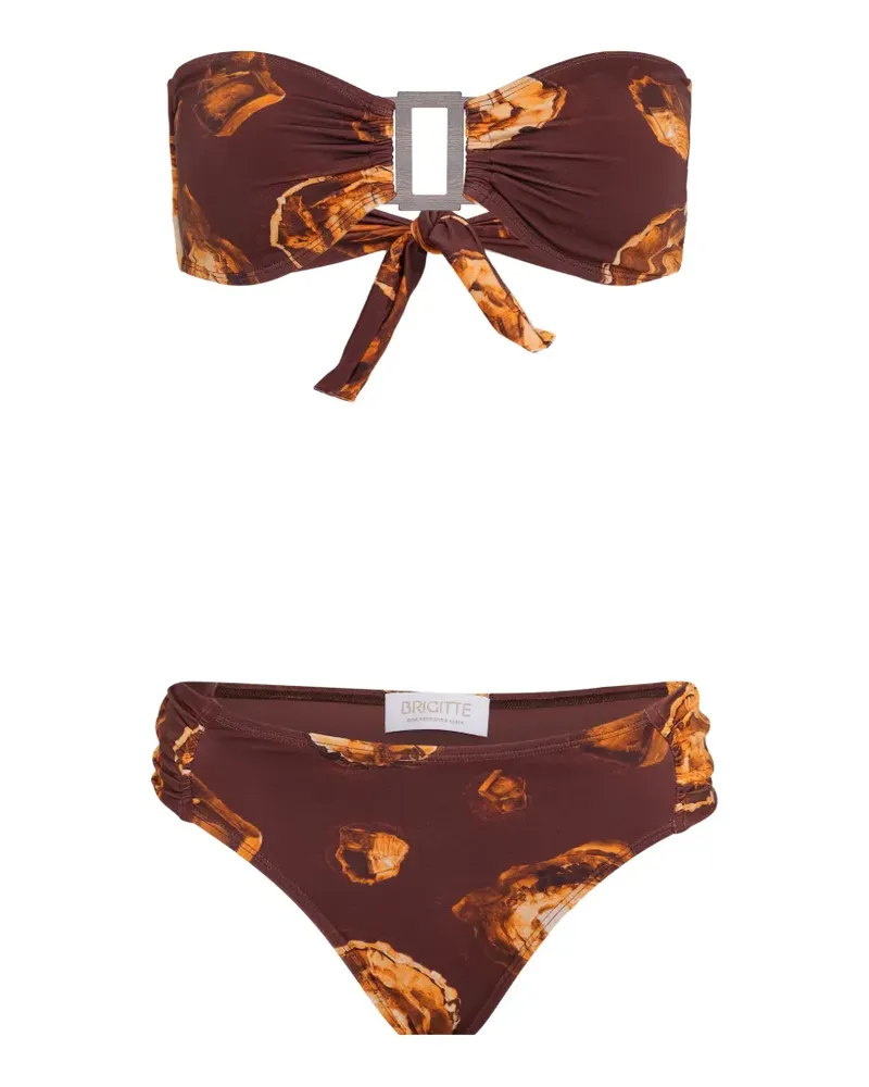 BRIGITTE Mila Bikini mit Schnallendetail - Braun Braun