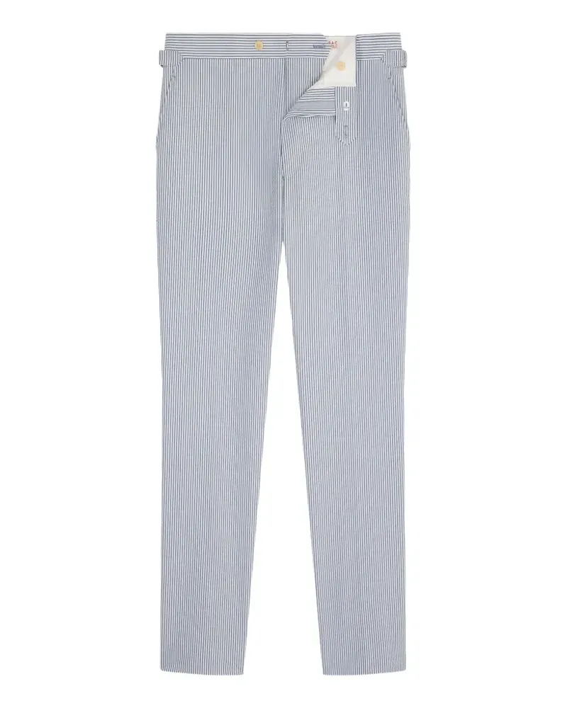 FURSAC Gestreifte Straight-Leg-Hose - Weiß Weiß