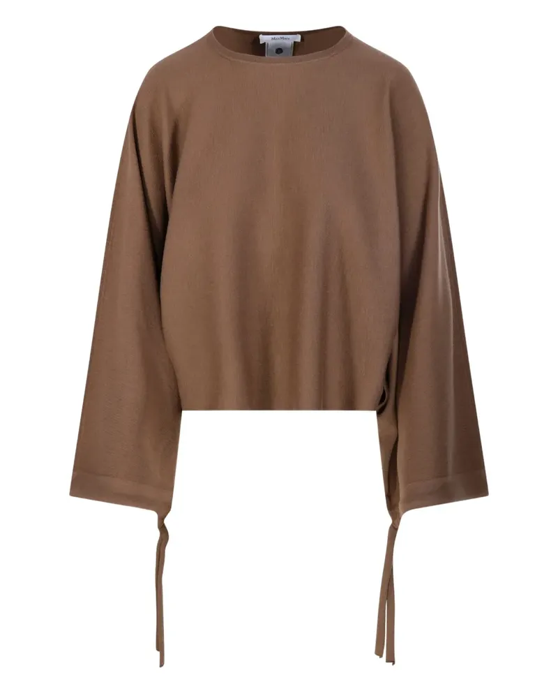 Max Mara Sweatshirt mit Schleifendetails - Braun Braun