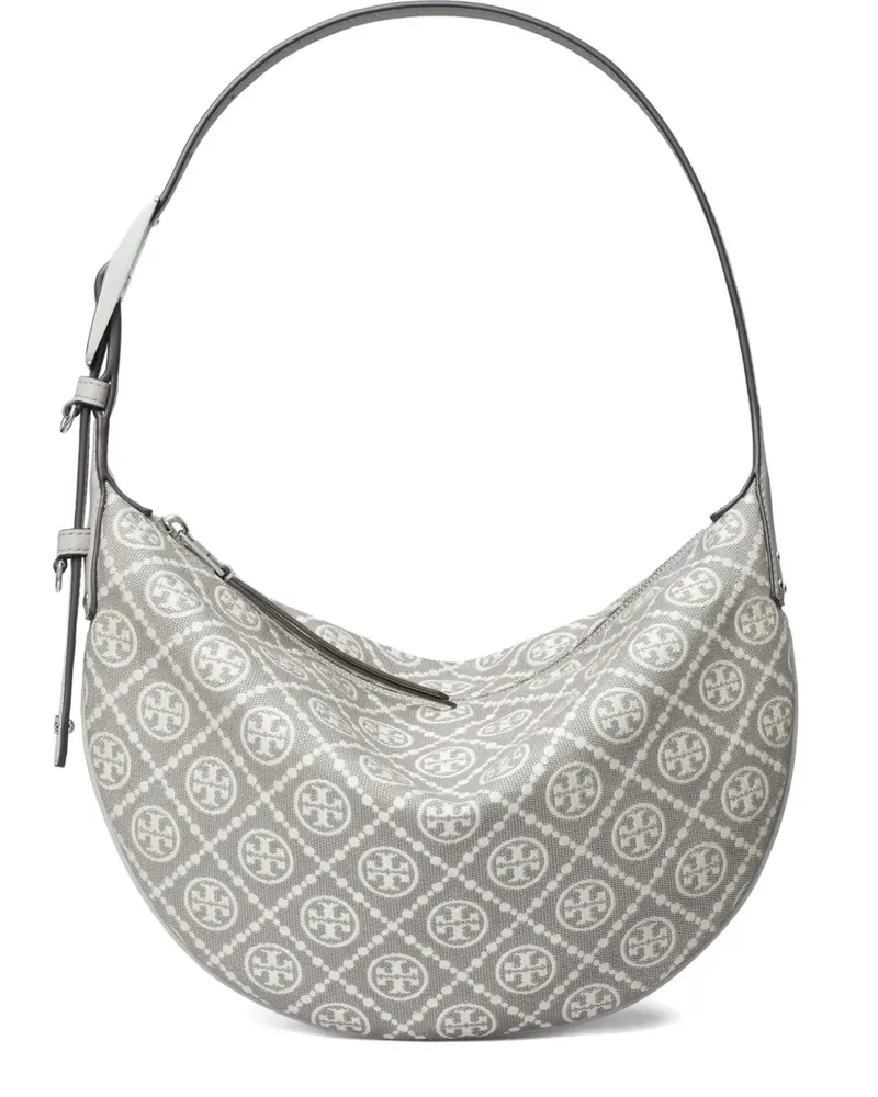 Tory Burch Kleine Balloon Schultertasche im Utility-Look - Grau Grau