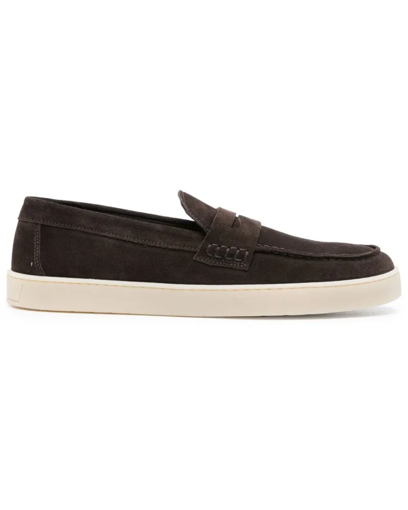 Canali Penny-Loafer aus Wildleder - Braun Braun