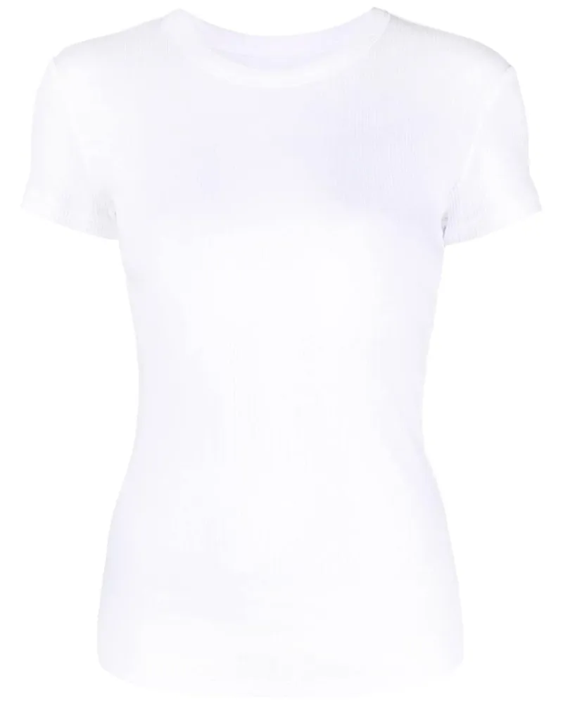 Isabel Marant Geripptes T-Shirt Weiß