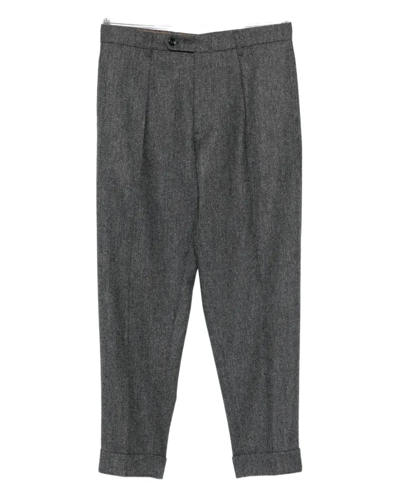 Berwich Chiaia pleated trousers - Grau Grau