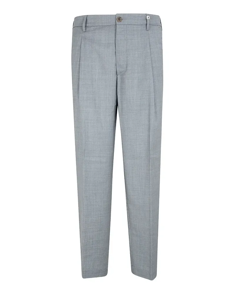 MYTHS pleated wool trousers - Grau Grau