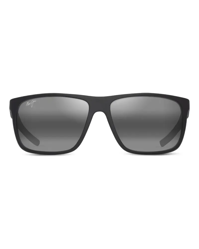 Maui Jim Sonnenbrille mit eckigem Gestell - Schwarz Schwarz