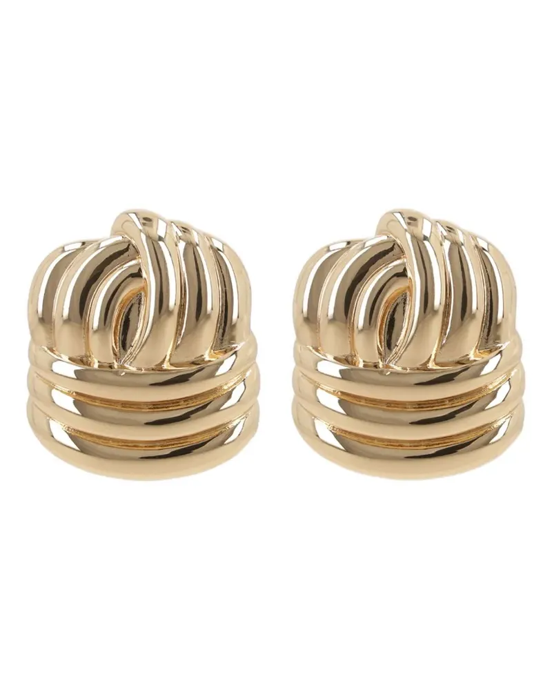 Self-Portrait Ohrringe mit Knoten - Gold Gold