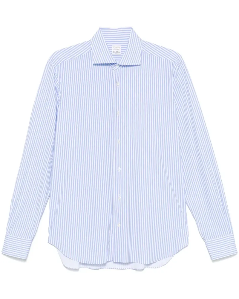 BARBA Gestreiftes Hemd - Blau Blau