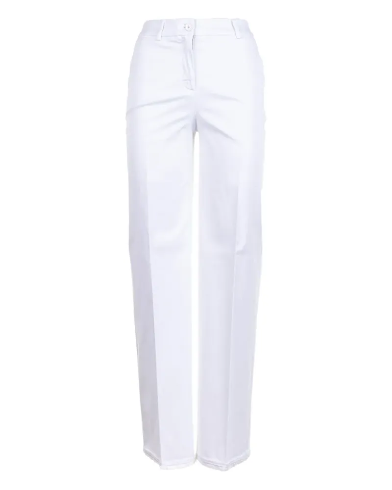 VIA MASINI 80 Hose mit ausgefranstem Saum - Weiß Weiß