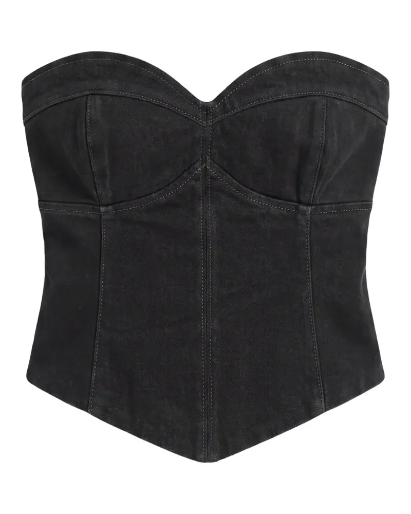 Reformation Kamila Jeanstop - Schwarz Schwarz