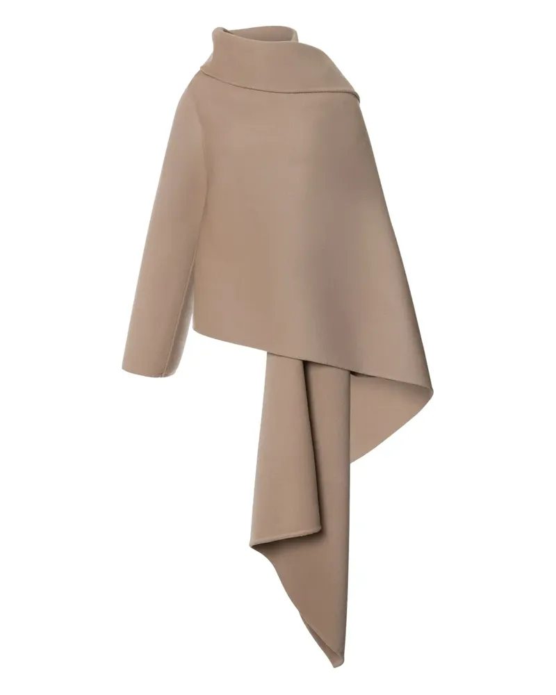 Alberta Ferretti Drapierter Poncho - Nude Nude