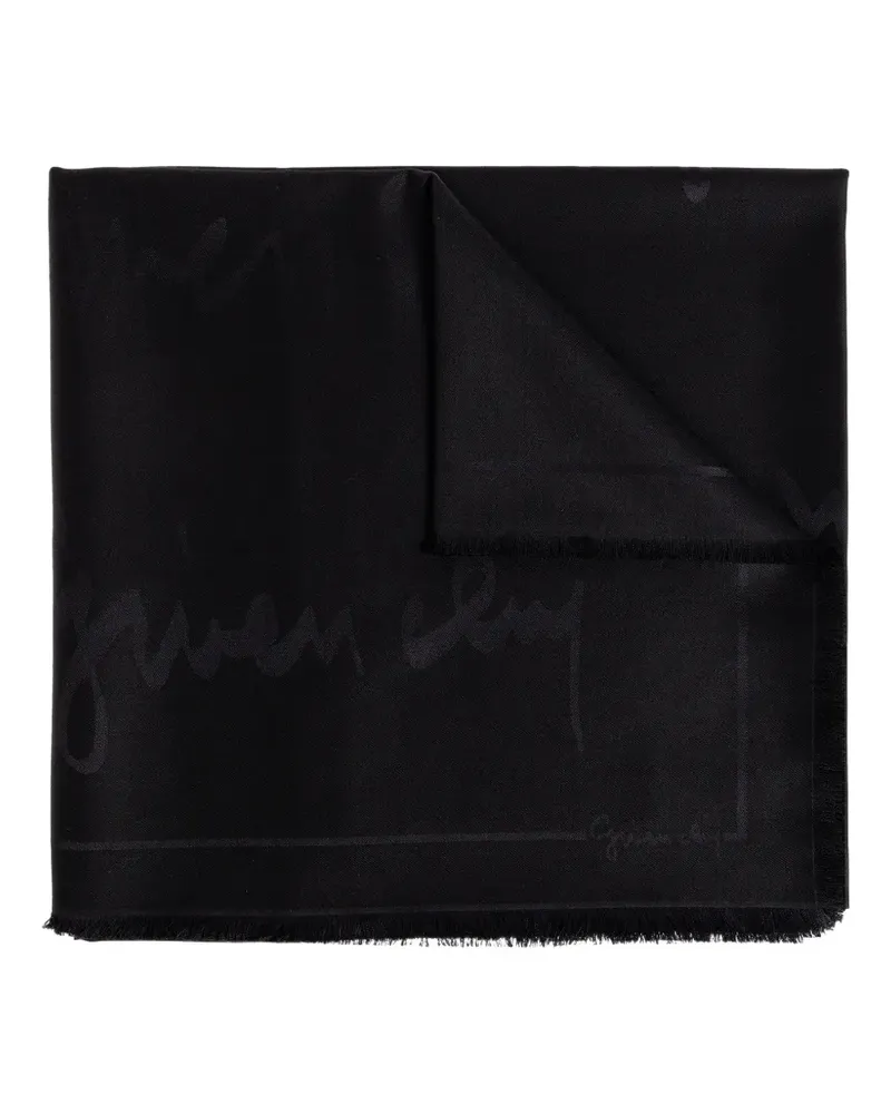 Givenchy Schal mit Fransen - Schwarz Schwarz