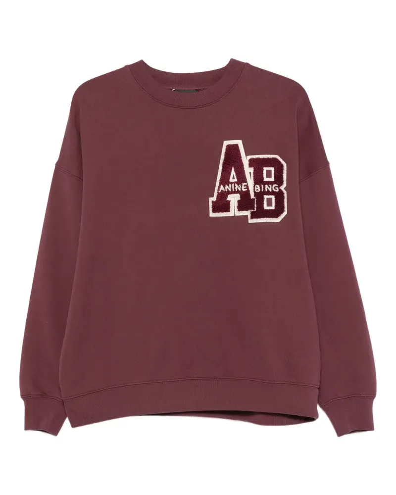 Anine Bing Miles logo-detail sweatshirt - Rot Rot