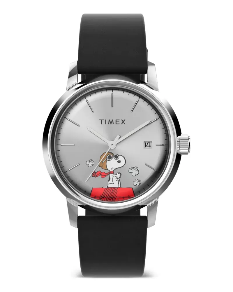 Timex x Peanuts Snoopy Flying Ace Armbanduhr 40mm - Silber Silber
