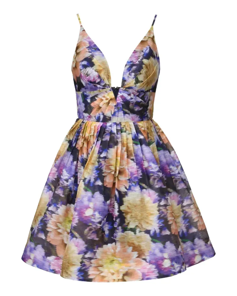 Zimmermann floral V-neck dress - Violett Violett