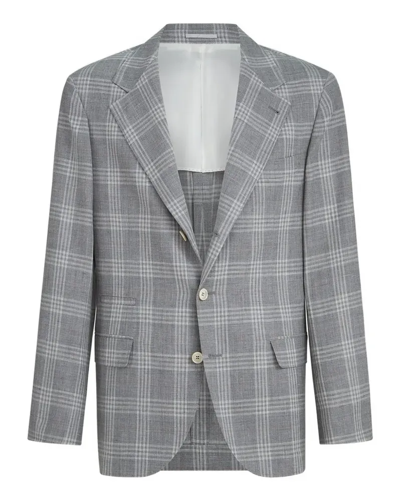 Brunello Cucinelli Sakko mit fallendem Revers - Grau Grau