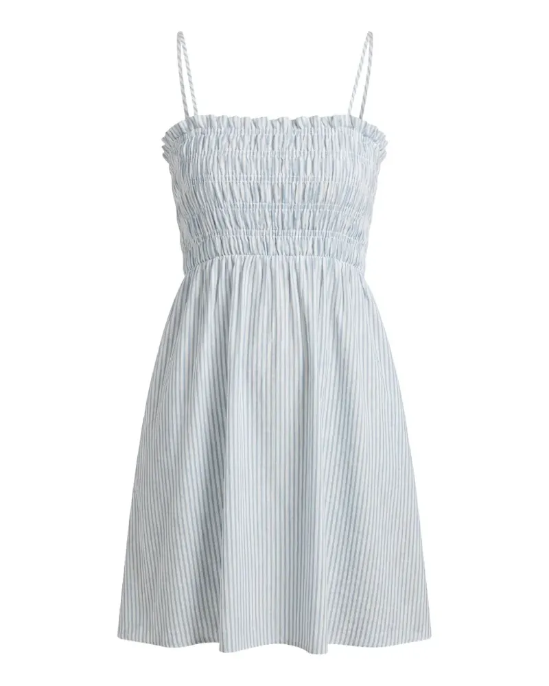 Seafolly Australia Gerafftes Beach Club Minikleid - Blau Blau
