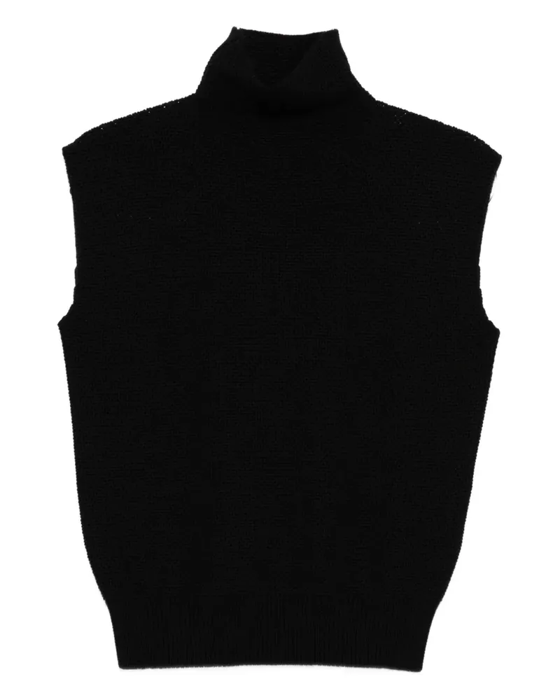 BARENA Top mit Stehkragen - Schwarz Schwarz