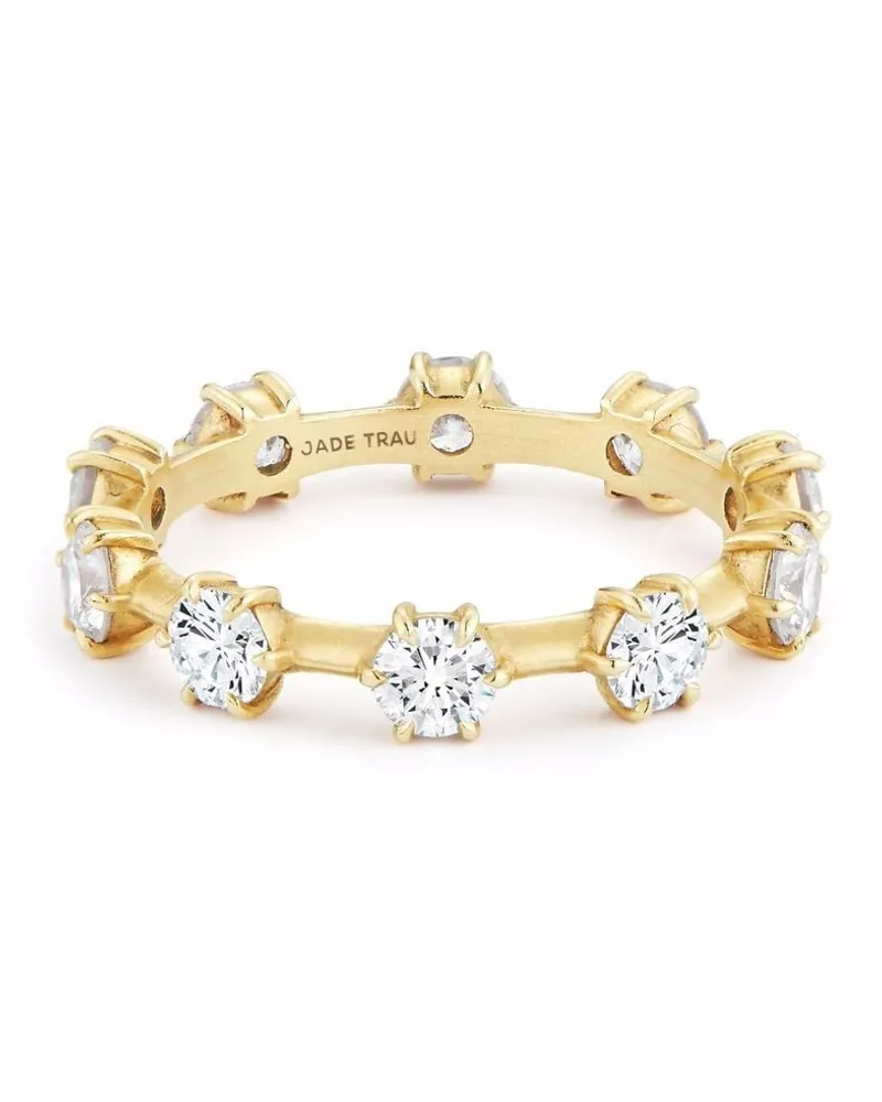 Jade Trau 18kt Kismet Gelbgoldring mit Diamanten Gold