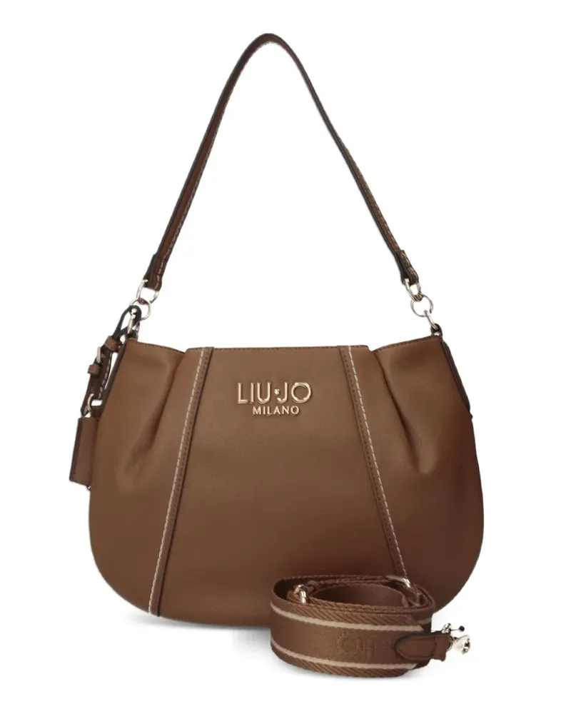 Liu Jo Schultertasche mit Logo - Braun Braun