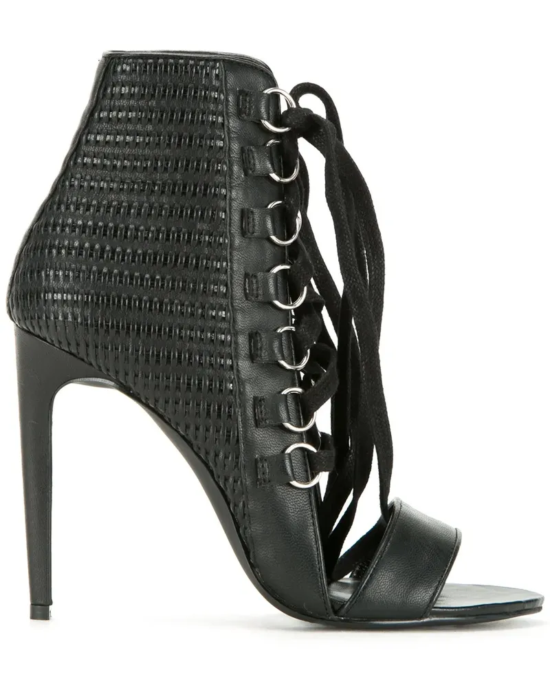 SENSO Opal' Peeptoe-Stiefel - Schwarz Schwarz
