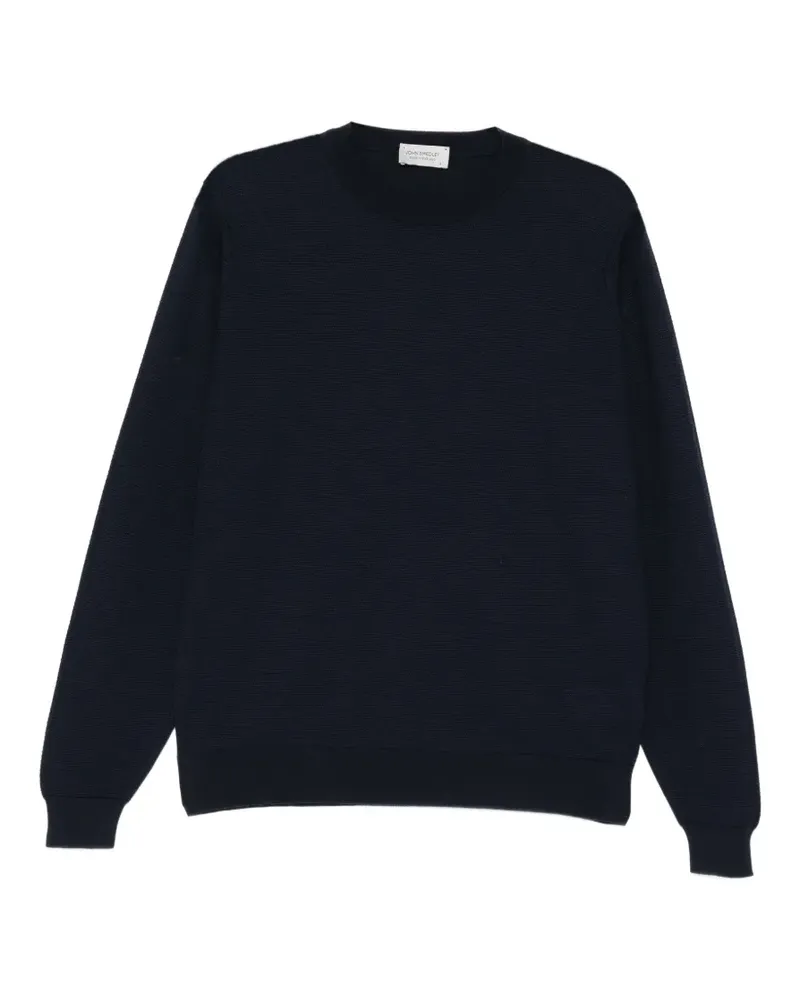 John Smedley Strukturierter 15 Singular Pullover - Blau Blau