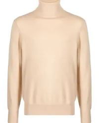 FURSAC Fein gestrickter Rollkragenpullover Nude