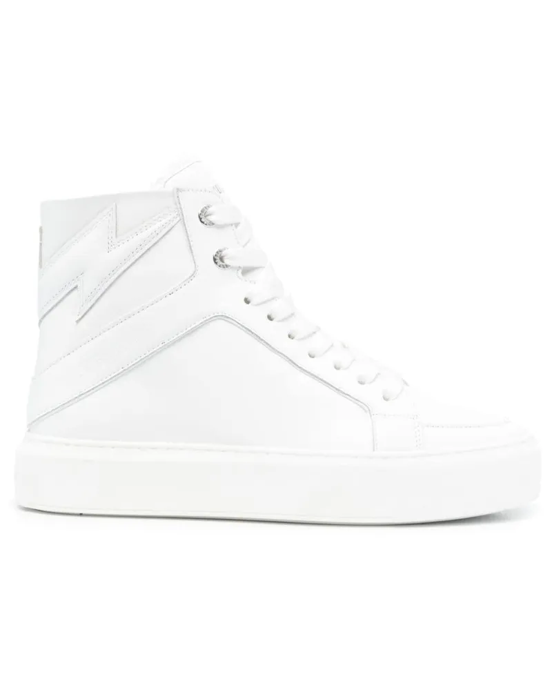 Zadig & Voltaire Klassische High-Top-Sneakers - Weiß Weiß